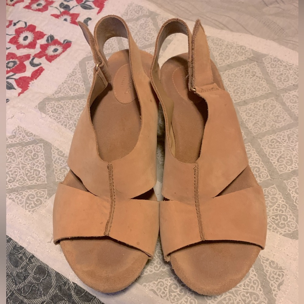 Wedge sandals wide width